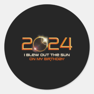 Sticker Rond Total Éclipse Solaire J'Ai Éclaté Le Soleil À Ma N