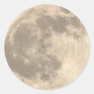 Sticker Rond Total Lunar Eclipse (1) 11:09pm 14 avril 2014