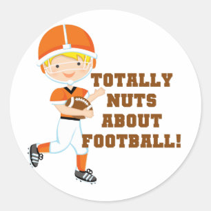 Sticker Rond Totalement Nez Sur Le Football