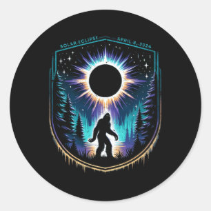 Sticker Rond Totalité 8 avril 2024 Total Éclipse solaire 5