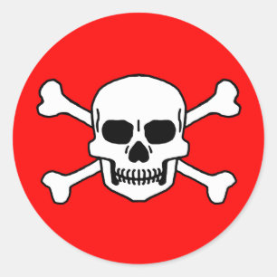 Sticker Rond Totenkopf