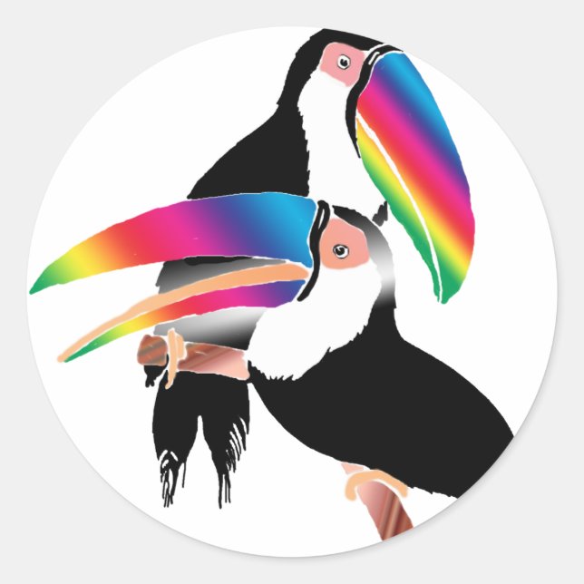 Sticker Rond Tou Toucans (Devant)