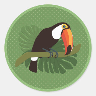 Sticker Rond Toucan