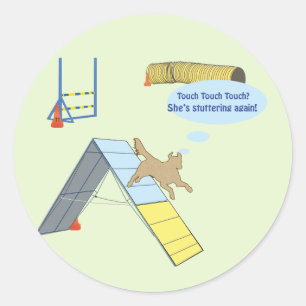 Sticker Rond Toucher Stutter