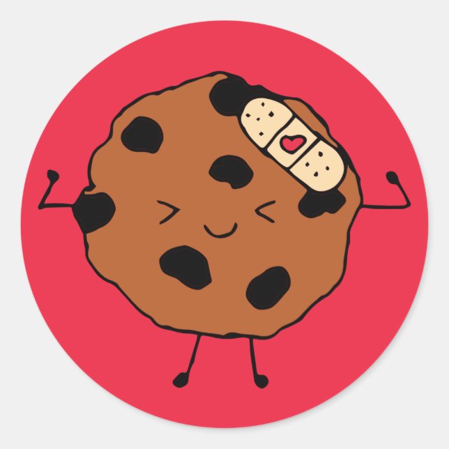 Sticker Rond Tough Cookie Hope You Sent Meilleur Amusant Design (Devant)