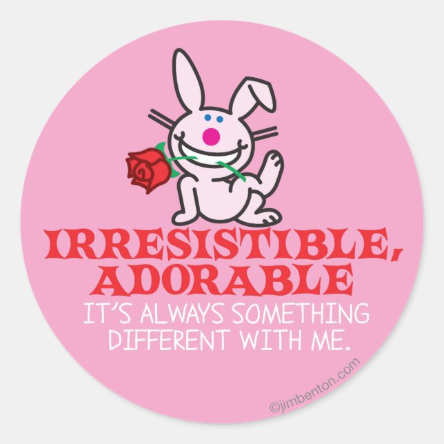 Sticker Rond Toujours quelque chose de différent (Devant)