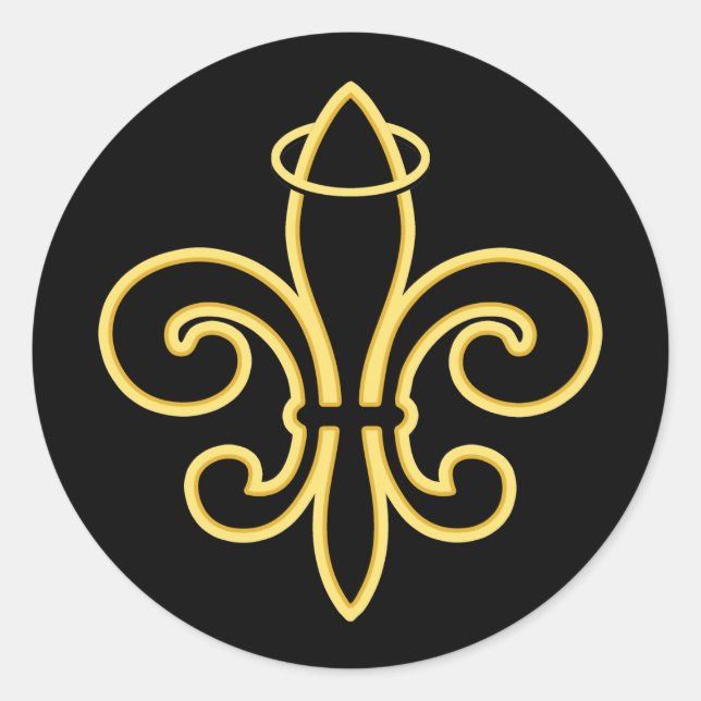 Sticker Rond Toujours un SAINT (Devant)