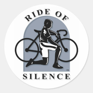 Sticker Rond Tour d'autocollant de silence