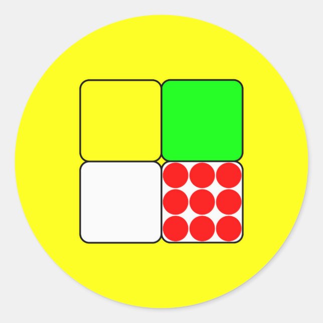 Sticker Rond Tour de France Jerseys 3 Jaunes (Devant)