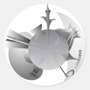 Sticker Rond Tour de la ville de Brasilia arrondie