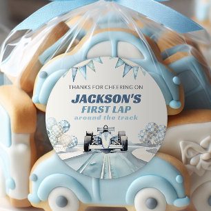 Sticker Rond Tour de piste de course automobile 1er anniversair