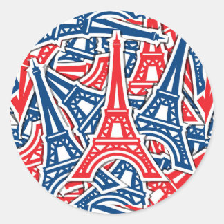 Sticker Rond Tour Eiffel, Motif France