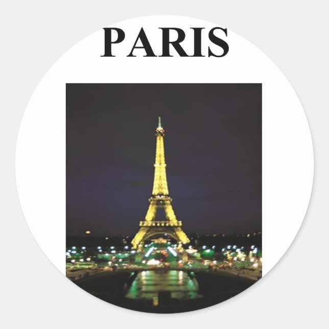 Sticker Rond tour eiffel paris france (Devant)