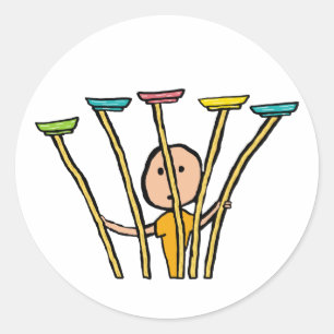 Sticker Rond Tournage de plaque