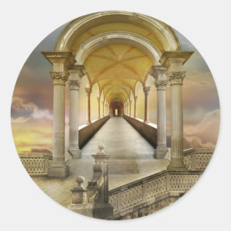 Sticker Rond Tournant dans les cieux