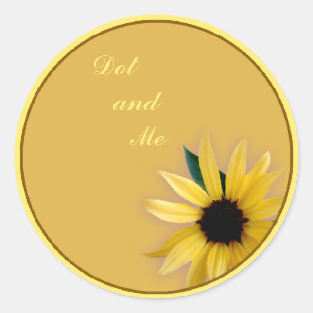 Sticker Rond Tournesol (Devant)