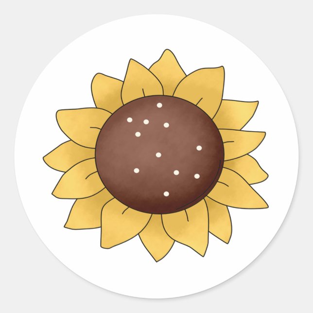 Sticker Rond Tournesol (Devant)