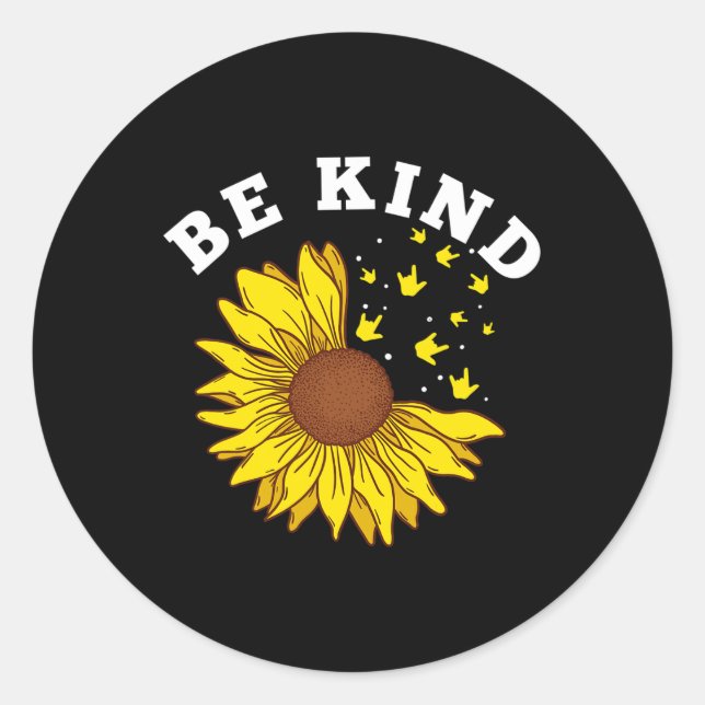 Sticker Rond Tournesol Sourd (Devant)