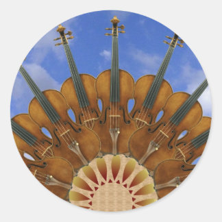 Sticker Rond Tournesol violon