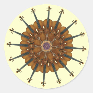 Sticker Rond Tournesol violon