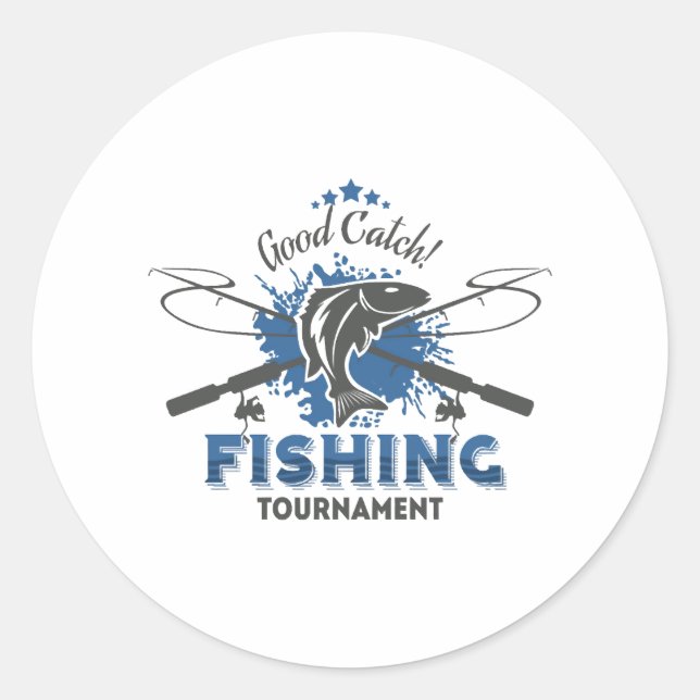 Sticker Rond Tournoi de pêche (Devant)