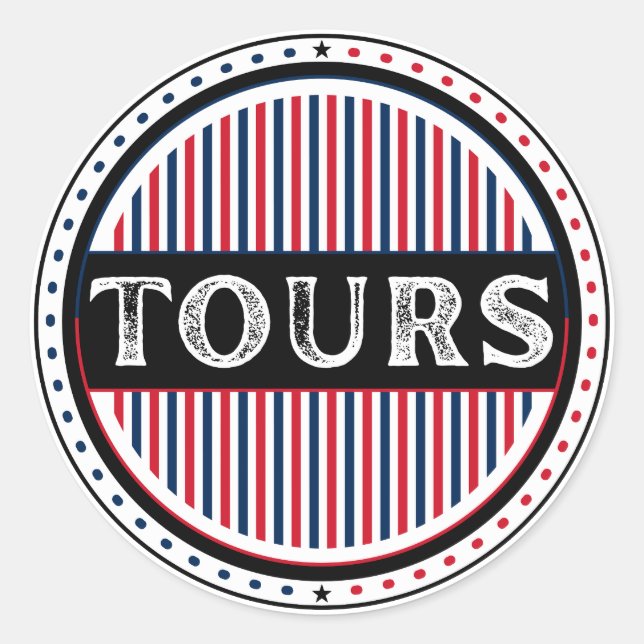 Sticker Rond Tours City Pride Emblem – French Identity (Devant)