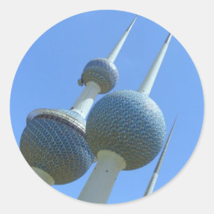 Sticker Rond Tours du Koweït