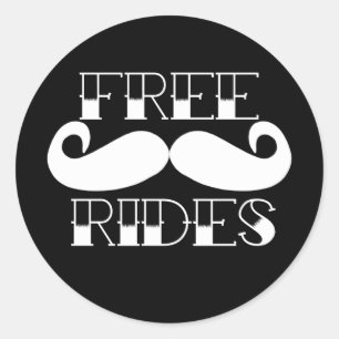 Sticker Rond Tours libres de moustache