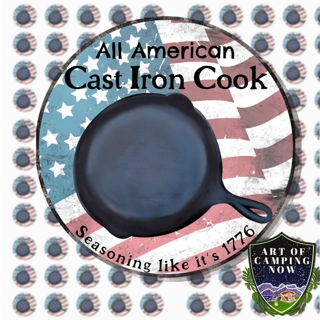Sticker Rond Tous American Cast Fer Cook (Créateur téléchargé)