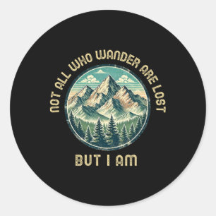 Sticker Rond Tous ceux qui errent ne sont pas perdus3 