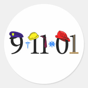 Sticker Rond Tous ceux qui ont été perdus 9-11-01