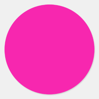Sticker Rond Tous Chaud Rose Rien Que Couleur Rose