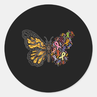 Sticker Rond Tous le cancer compte la sensibilisation dire le c