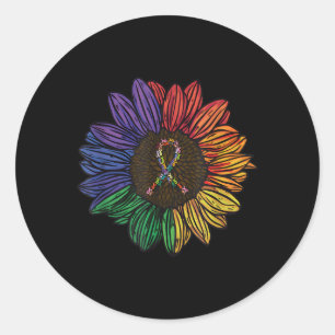 Sticker Rond Tous le cancer compte la sensibilisation dire le c