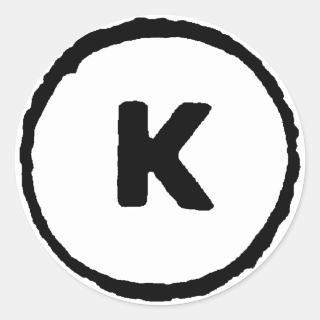 Sticker Rond Tous les droits annulés (Devant)