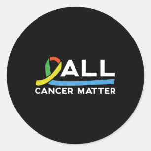 Sticker Rond Tous les problèmes de cancer Journée mondiale du c