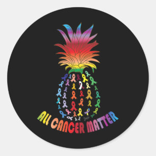 Sticker Rond Tous les problèmes de sensibilisation au cancer I
