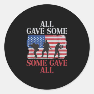 Sticker Rond Tous Ont Donné Certains Ont Donné Tous Le Mémorial