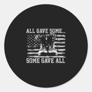 Sticker Rond Tous Ont Donné Certains Ont Donné Tout Memorial Da