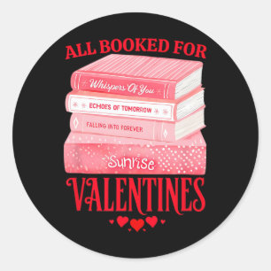 Sticker Rond Tous réservés pour les amoureux de lecteurs romant