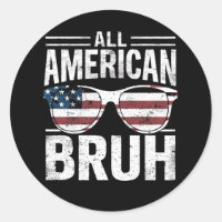 Tout Américain Bruh 4 Juillet Garçons Patriotique