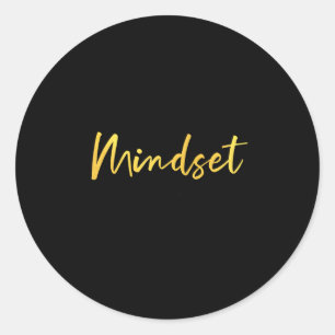 Sticker Rond Tout est état d'esprit Citation Inspirante de Moti