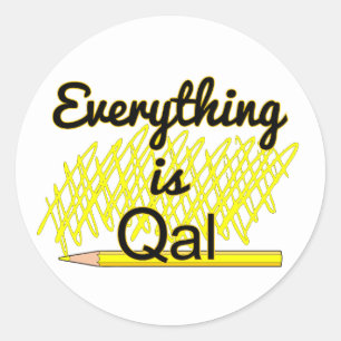 Sticker Rond Tout est Qal
