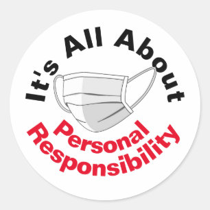 Sticker Rond Tout est question de responsabilité personnelle