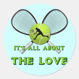 STICKER ROND TOUT EST SUR L'AMOUR