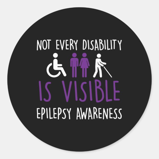 Sticker Rond Tout Handicap N'Est Pas Visible (Devant)