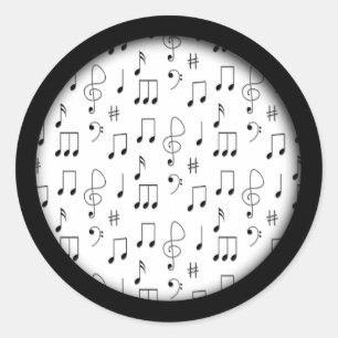 Sticker Rond Tout juste noté blanc