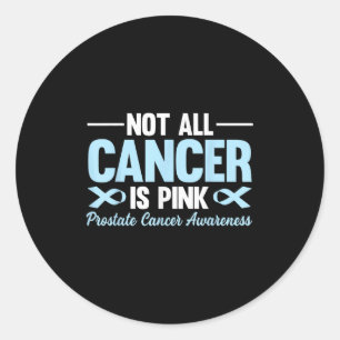 Sticker Rond Tout le cancer n'est pas rose Conscience du cancer