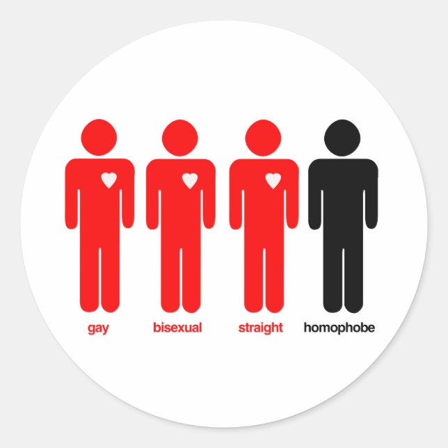 Sticker Rond Tout le monde aime (Devant)