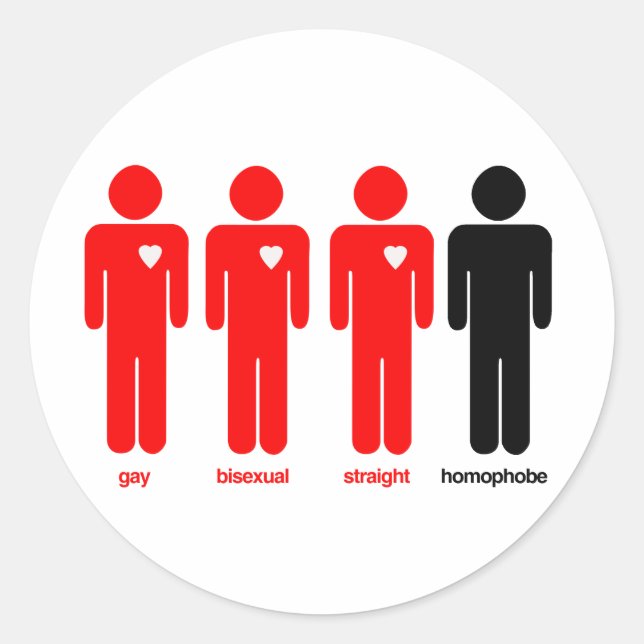 Sticker Rond Tout le monde aime (Devant)